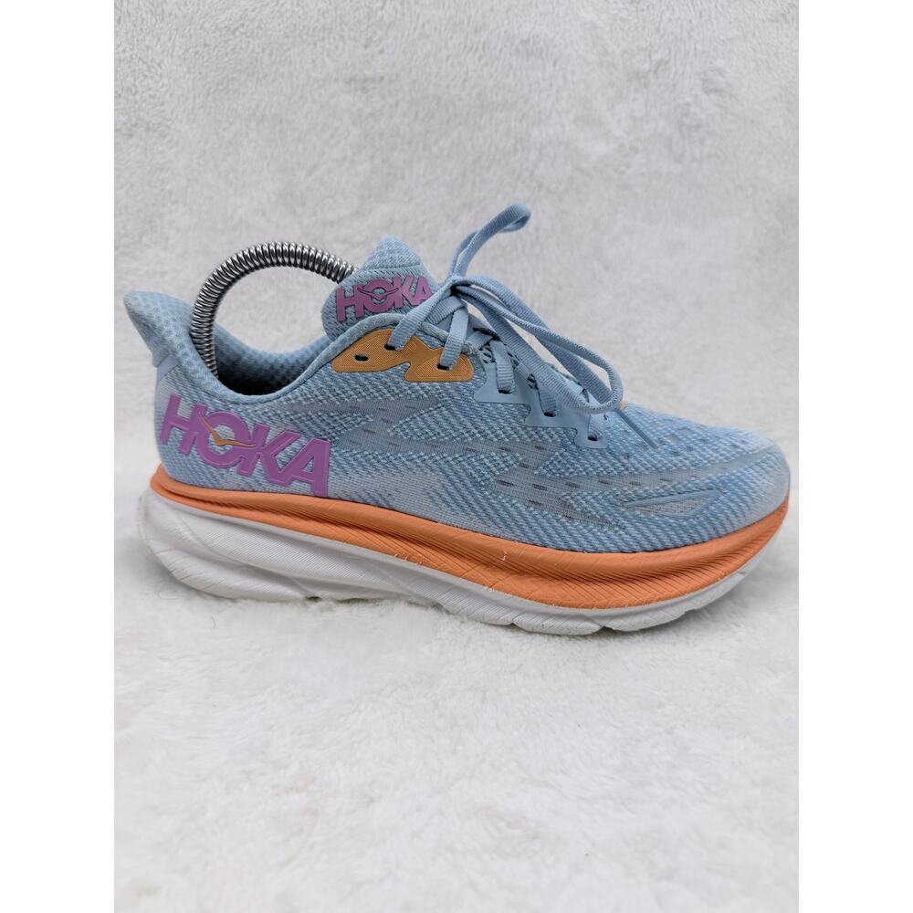 HOKA One One Clifton 9 Womens Running Shoes Airy Blue Ice Water Size 7B